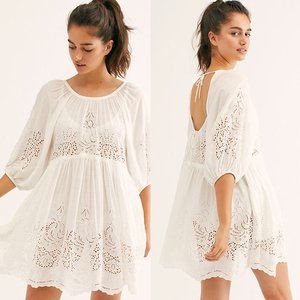 Free People Unrefined Eyelet Tunic